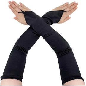 Fingerless Long Glove 1920s Satin Stretchy Elbow Length Opera Party Gloves