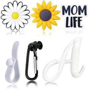 6pcs Letter Charms for Bogg Bag Accessories, Alphabet Lettering Accessories Charms Compatible with Bogg Bag Original All Models,Insert Decorative Letter for Handbag Beach Tote Bag