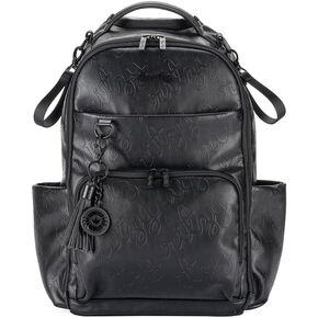 Itzy Ritzy Diaper Bag Backpack – Large Capacity Boss Plus Baby Backpack Diaper Bag Featuring 19 Pockets, Changing Pad, Stroller Clips, and Comfortable Backpack Straps, Black