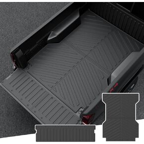6Ft Bed Mat Compatible with 2005-2023 Toyota Tacoma Tailgate Mat Tailgate Liner TPE Truck Bed Liner Replacement for 2005-2023 Toyota Tacoma Accessories(6Ft Bed Mat+Tailgate Mat)