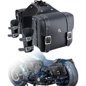 حقائب سرج للدراجات النارية، حقائب سرج مع حامل أكواب لـ Sportster Softail Dyna Road King (زوج واحد) in Kuwait