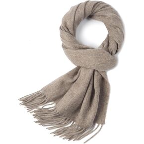 Artisan Heritage: Handcrafted Wool Scarf - Opulent Winter, Short Tassel Sophistication, 100% Wool Weave