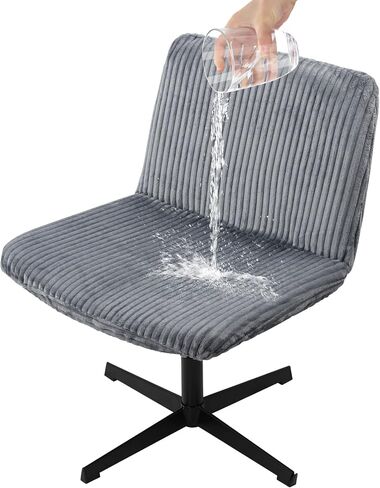 Criss Cross Chair Cover,Armless Chair Slipcover for Home & Office,Waterproof Armless Office Desk Chair Cover Furniture Protector in Saudi Arabia