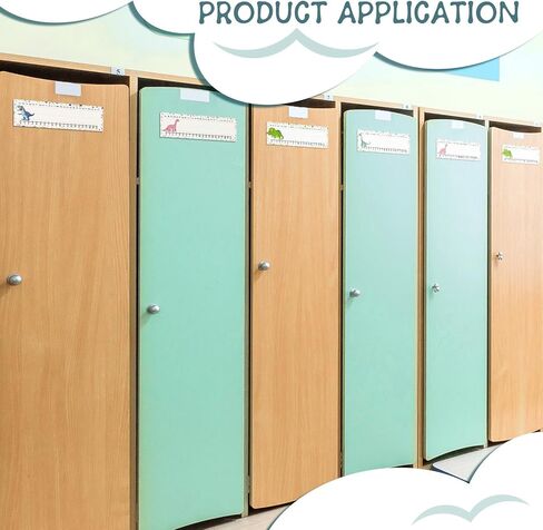 40 قطعة من لوحات أسماء الفصول الدراسية من Demissle، 4 تصميمات، علامات أسماء مكتبية، قابلة للمسح، وقابلة لإعادة الاستخدام، ديكورات للفصول الدراسية، مخطوطة تقليدية، ملصقات أسماء أبجدية مسطحة لمكتب المدرسة (أزرق فاتح، محيطي) in Kuwait