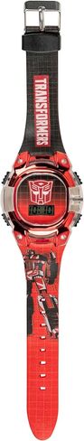 Transformers Kids Watch – LCD Display, Metallic Bezel, Adjustable Comfortable Strap, Collectible Tin – Perfect for Boys and Girls in Saudi Arabia