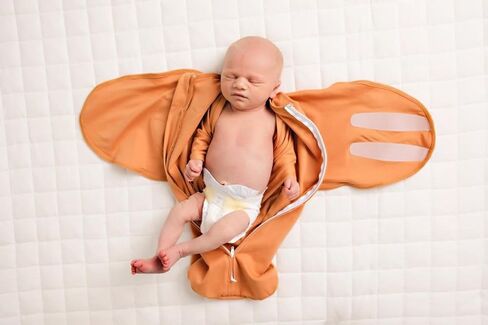 LullaBaby "Double Dream Swaddle: Exclusive Dual Wing Design, Pediatrician-Endorsed, Ultra-Soft Cotton, 0-2 Months, 6-14 lbs - White Sand in Saudi Arabia