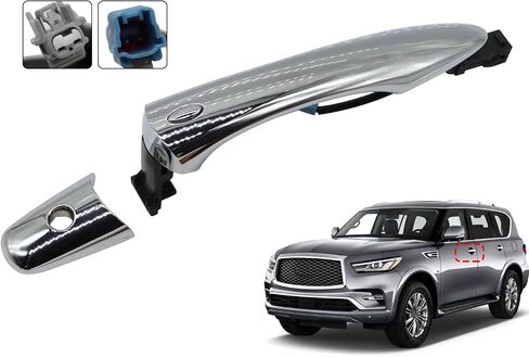 806401BA0A مقابض الأبواب الخارجية للجانب الأيسر الأمامي للسائق متوافقة مع M35h M37 M56 QX50 QX56 QX60 QX70 QX80 EX35 EX37 FX35 FX37 FX50 JX35 in Saudi Arabia