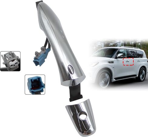 806401BA0A مقابض الأبواب الخارجية للجانب الأيسر الأمامي للسائق متوافقة مع M35h M37 M56 QX50 QX56 QX60 QX70 QX80 EX35 EX37 FX35 FX37 FX50 JX35 in Saudi Arabia