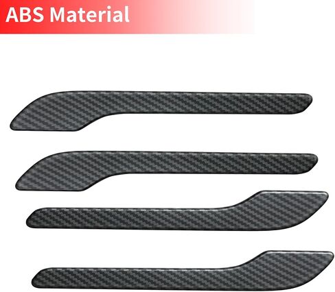 Door Handle Cover FIt for Tesla Model 3/Model y 2017-2024,Carbon Fiber Door Handle Wrap for Car Door Handle Sills Protection Wrap Accessories 4PCS (Matt Carbon Fiber Pattern) in Saudi Arabia