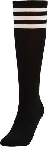 Women's Classic Knee High Striped Socks Retro Tube Socks in Saudi Arabia
