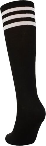 Women's Classic Knee High Striped Socks Retro Tube Socks in Saudi Arabia
