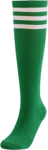 Women's Classic Knee High Striped Socks Retro Tube Socks in Saudi Arabia