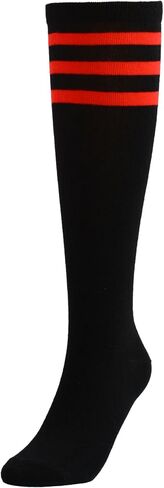 Women's Classic Knee High Striped Socks Retro Tube Socks in Saudi Arabia