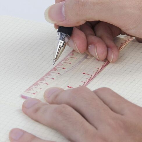 Soft Flexible Rulers 6-Inch, Flexible Protractor, 2 Flexible Triangle and 1 Flexible Wave, 5 in 1 Pack, School Supplies, Purple in Saudi Arabia