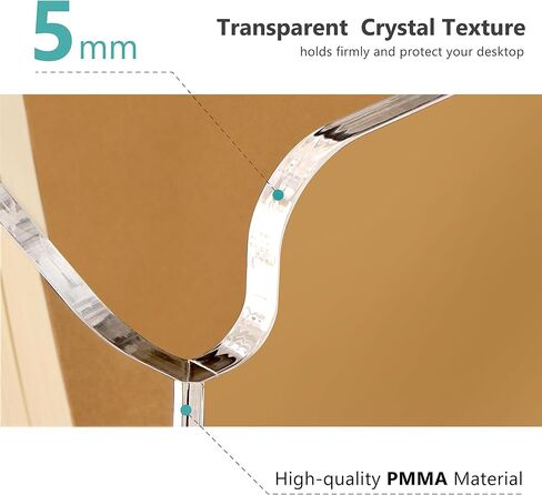 SANRUI أكريليك ملف منظم فارز، 2 مقصورات حامل بريد مكتبي عمودي شفاف للعداد، ملحقات مساحة العمل تخزين مستند ورق الرسائل للمكتب، المنزل، المدرسة in Kuwait