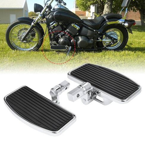 ألواح أرضية للدراجات النارية، أوتاد قدم زاوية قابلة للتعديل لـ 1998-2019 Yamaha V-Star Drag Star V-MAX، مسند قدم مطلي بالكروم لهوندا VTX Steed Magna Shadow، دواسة قدم لسوزوكي GZ VL in Kuwait