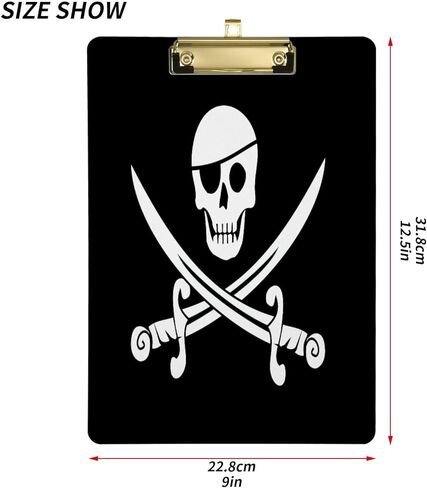 لوحة مشبك من الأكريليك للمكتب والمدرسة والتمريض على شكل زرافة باللون الأصفر بحجم حرف A4 قياسي مقاس 9 × 12.5 بوصة مع مشبك معدني فضي منخفض المظهر in Kuwait