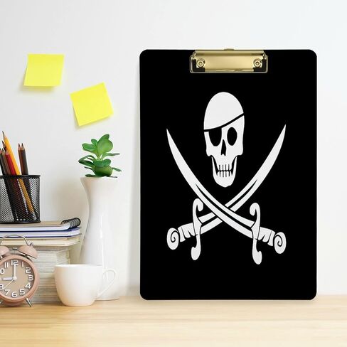 لوحة مشبك من الأكريليك للمكتب والمدرسة والتمريض على شكل زرافة باللون الأصفر بحجم حرف A4 قياسي مقاس 9 × 12.5 بوصة مع مشبك معدني فضي منخفض المظهر in Kuwait