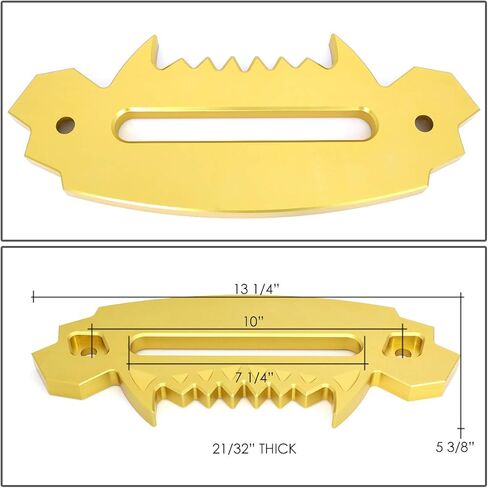 DNA Motoring HITCH-ALU-003-SL 10 بوصة من الألومنيوم Hawse Fairlead لدليل الرصاص لحبل الرافعة الاصطناعية، فضي in Kuwait