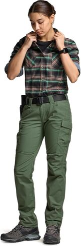 CQR Women's Flex Stretch Tactical Pants, Water Resistant Ripstop Work Pants, Outdoor Hiking Cargo Pants with Pockets in Saudi Arabia