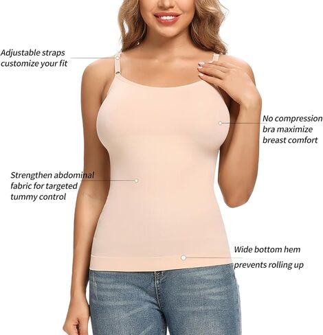 JOYSHAPER Shapewear Camisole for Women Cami Shaper Tummy Control Shapewear Tops Basic No Padded Body Shaping Tank Top in Saudi Arabia