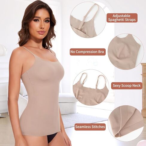 MISS MOLY المرأة بروتيل ملابس داخلية البطن التحكم محدد شكل الجسم ضغط تانك رقبة سكوب سلس كامي أكثر سلاسة in Kuwait