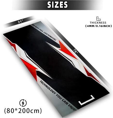 Motorcycle Mat,Garage Floor Mat and Premium Absorbent Oil Pad, Protects Garage Floor from Spills, Drips, Splashes and Stains,Reusable,Washable Rubber Parking Mats (Style 13, 24 x 78 in) in Saudi Arabia