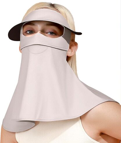 Sun Protection Face Mask, Ice Silk Neck Gaiter, Face Cover, Sun Protection Cap with Earloop for Outdoor Activities in Saudi Arabia