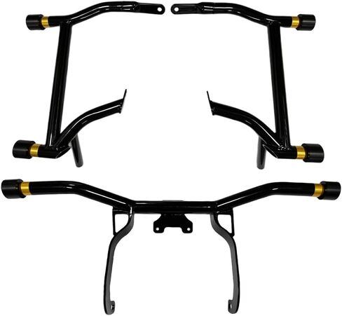 Motorcycle Decorative Wheel M12 Screw Install on Engine Guard Saddlebag Guard for Harley-Davidson Touring Street Glide Road Glide Road King Electra/Ultra Models (Yellow and Black) in Saudi Arabia