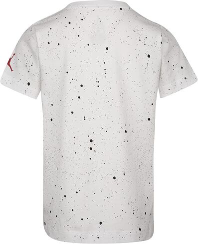 تي شيرت مطبوع عليه AOP Splatter من Jordan للأولاد (للأطفال الصغار) أبيض/أبيض/أسود 6 (طفل صغير) in Kuwait