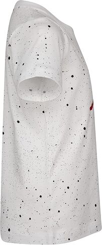 تي شيرت مطبوع عليه AOP Splatter من Jordan للأولاد (للأطفال الصغار) أبيض/أبيض/أسود 6 (طفل صغير) in Kuwait