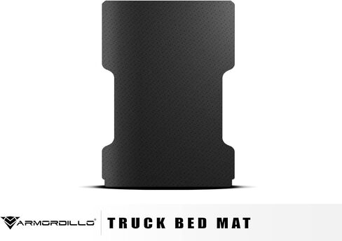 Armordillo USA 8706480 حصيرة سرير شاحنة مطاطية ذات لوحة ماسية - أسود يناسب 1999-2006 Chevy Silverado GMC Sierra 1500 2500 3500/2007 Classic 8 أقدام (96 بوصة) سرير طويل in Saudi Arabia