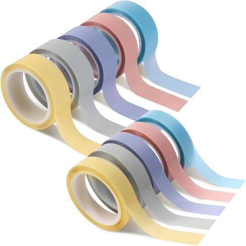 10 لفات من شريط التحديد، أشرطة ملونة شفافة، علامات لاصقة قابلة للإزالة للكتب التوضيحية، مقاسان in Kuwait