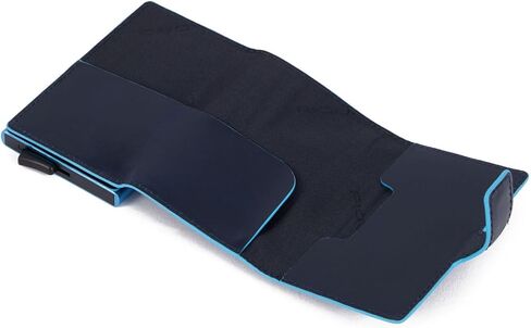 PIQUADRO Single Metal and Leather Credit Card Holder in Saudi Arabia