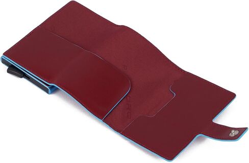 PIQUADRO Single Metal and Leather Credit Card Holder in Saudi Arabia