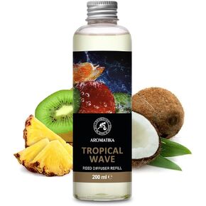 Tropical Wave Refill Reed Diffuser 6.8 Fl Oz - Room Diffuser Refill - Home Fragrance - Room Freshener - Fresh and Long Lasting Fragrance