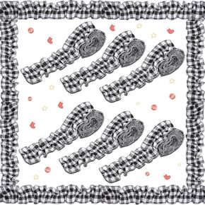 Irenare 6 Roll Ruffled Burlap Bulletin Border, 2x94.5 in, Light Brown in Kuwait