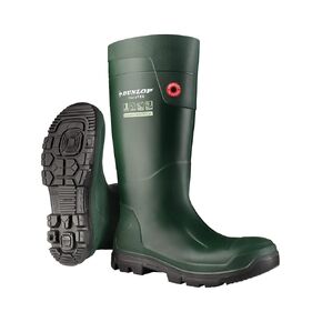 DUNLOP Unisex Boot Protective Footwear, Green/Black, 11.5 US Women