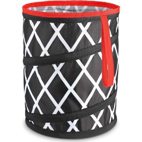 Car Trash Can, Large size Pop-up Car Trash Bin,Collapsible Car Garbage Can, 4.5 Gallon Car Trash bag with Elastic Band Hanging, Basketball Trash Can,Car Waster Basket Size 9.8" X 11.8"