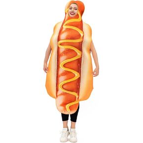 Seasons Halloween Hot Dog Costumes for Adult, One Size Fits Most