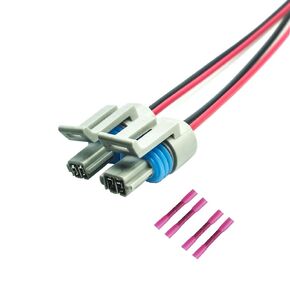 Intake Air Temperature Temp Sensor for GM IAT MAT ACT 2-Way Connector Kit Plug #12162197(2PCS)
