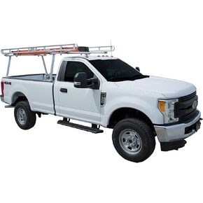 Buyers Products 1501400 Anodized Aluminum Truck Ladder Rack, 134" x 76-3/8" x 35", 800lb limit, Clamp On Mount, Contractor Rack for Pickup Trucks, Cargo Rack for Truck