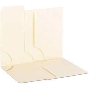 Smead 3-in-1 SuperTab Section Folder, Oversized 1/3-cut Tab, Letter Size, Manila, 12 Per Pack (11904)
