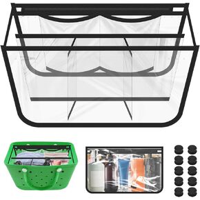 ERKOON Clear Beach Bag Organizer الملحقات الأصلية لحقيبة Bogg X حقيبة تخزين كبيرة متوافقة مع حقيبة Bogg لتنظيم حقيبتك وتقسيم المساحة، 7 جيوب in Kuwait