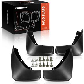 A-Premium Set of 4PCS Mud Flaps Splash Guards Mudguards Mudflaps with Hardware Accessories Compatible with Volvo XC90, 2015-2023, Sport Utility, Bolt On, Front and Rear (Driver & Passenger Sides)