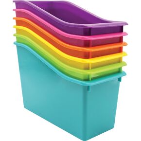 Brights Plastic Book Bin 6-Pack (TCR2088636)