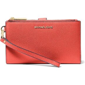 Michael Kors Women's Bi-Fold Wristlet with Multi Compartments, Spiced Coral in Saudi Arabia