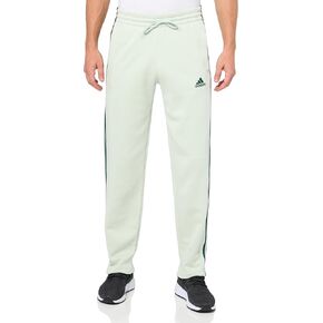 adidas Men's Essentials 3-Stripes Open Hem Fleece Pants