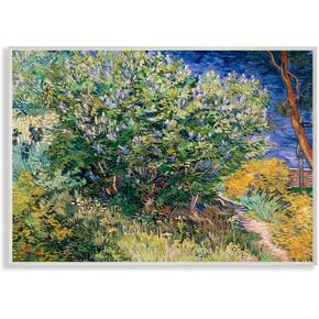 Stupell Industries Bush On The Water Green Blue Classical Painting, Design by Vincent Van Gogh Wall Art, 36 x 48, Canvas