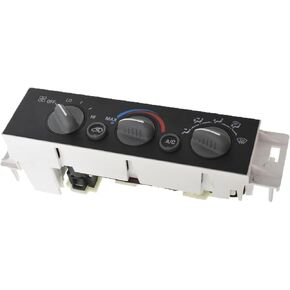 9378815 599-007 AC Heater Control Switch Panel Climate Control Module Without Rear Window Defogger Replacement for 1996-2000 Chevy GMC K1500 K2500 K3500 C1500 C2500 C3500 Tahoe Yukon